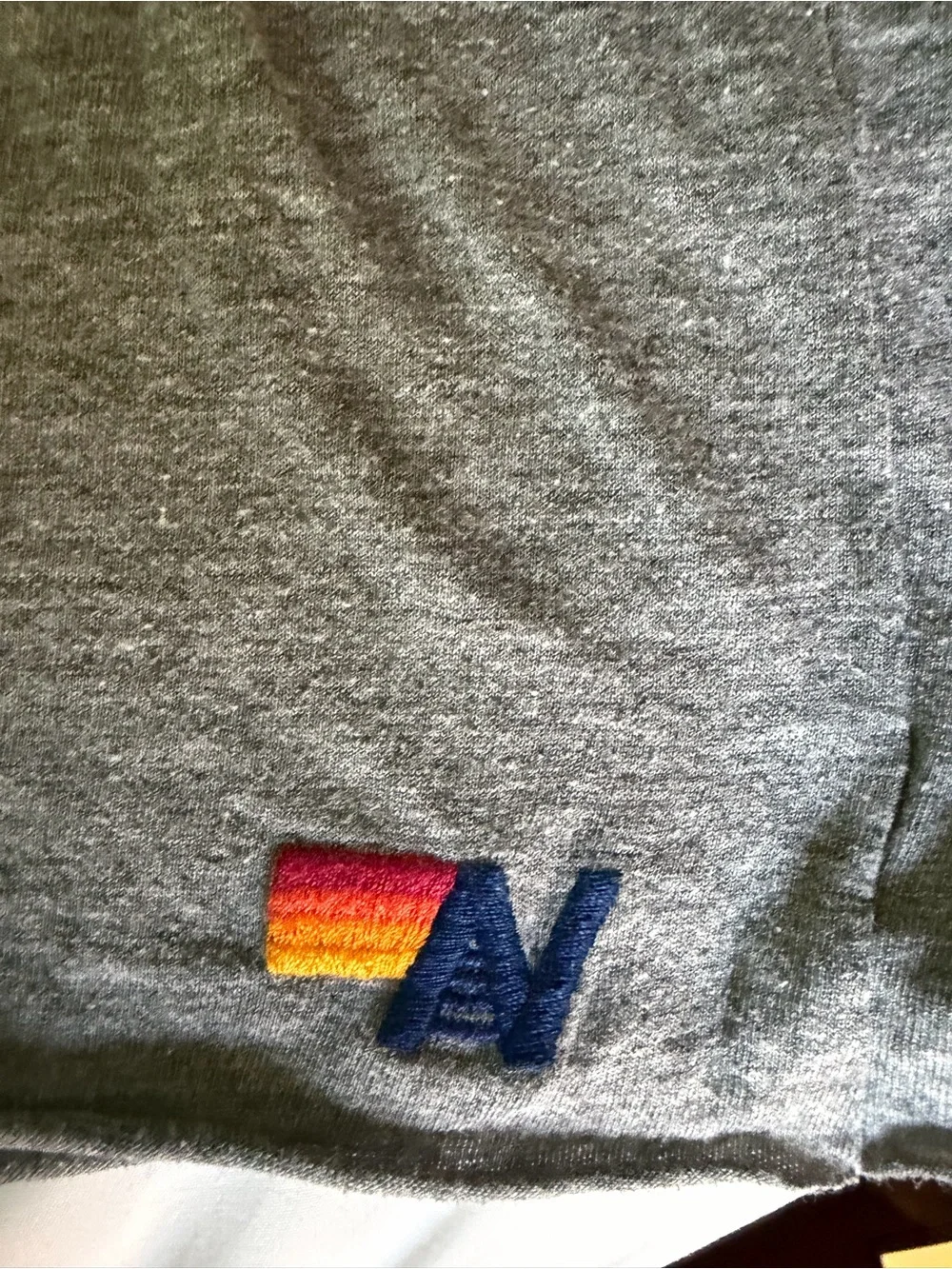 Aviator Nation Gray T‑Shirt with Yellow Smiley - Picture 3 of 4
